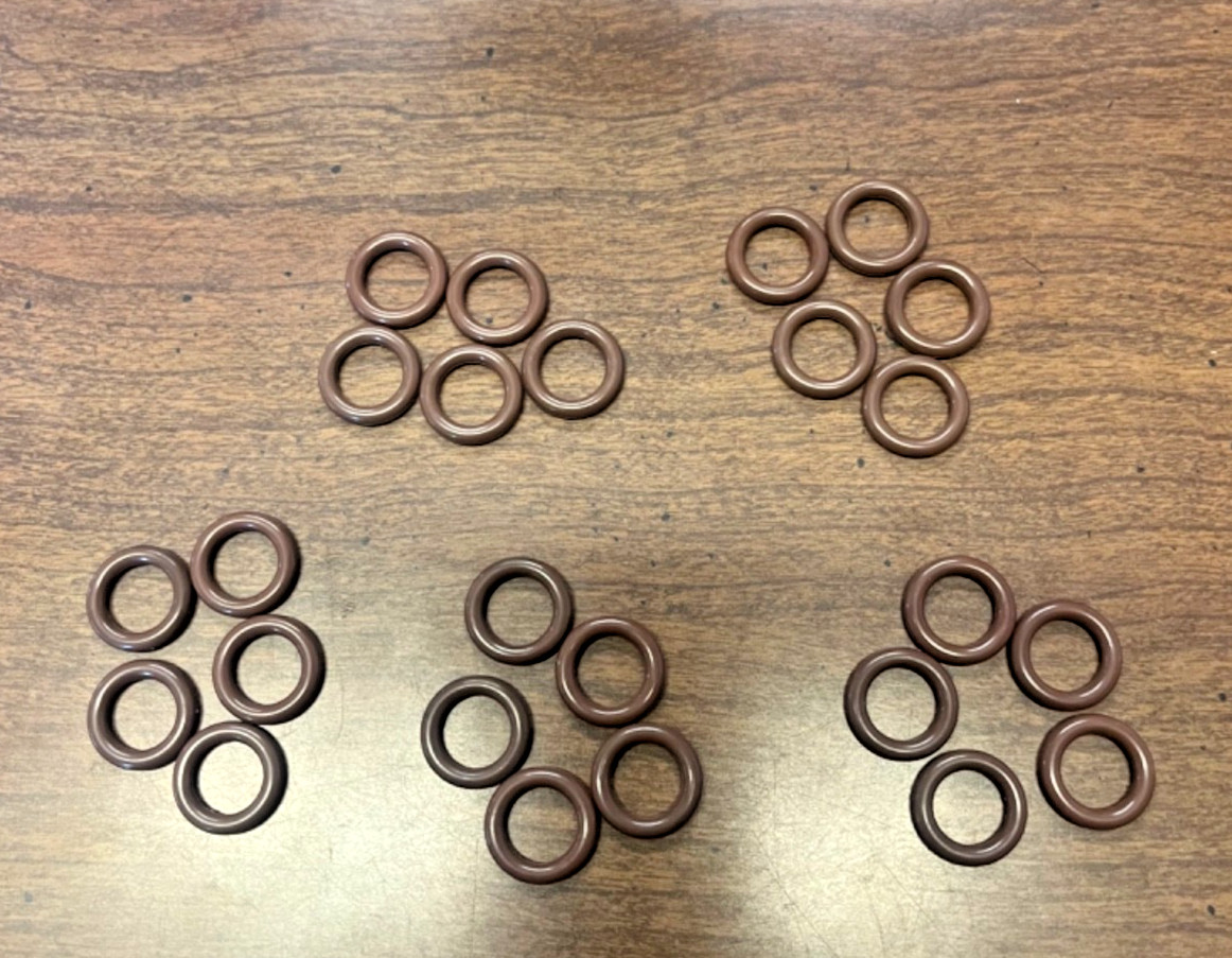 3/8″ Hot Water Viton Pressure Washer O ring QC Socket Brown (25) pack