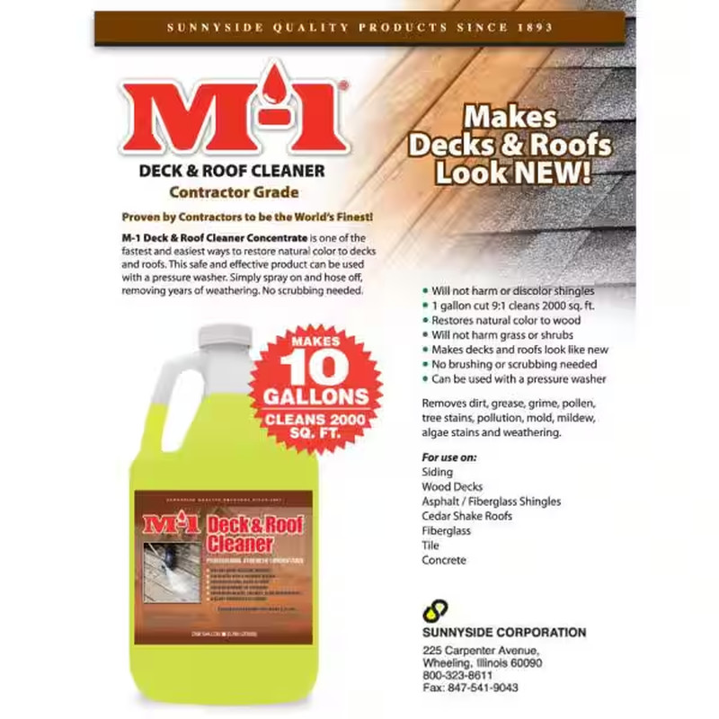 128 Oz. 1 Gal. Deck and Roof Outdoor Cleaner Concentrate (4-Pack)