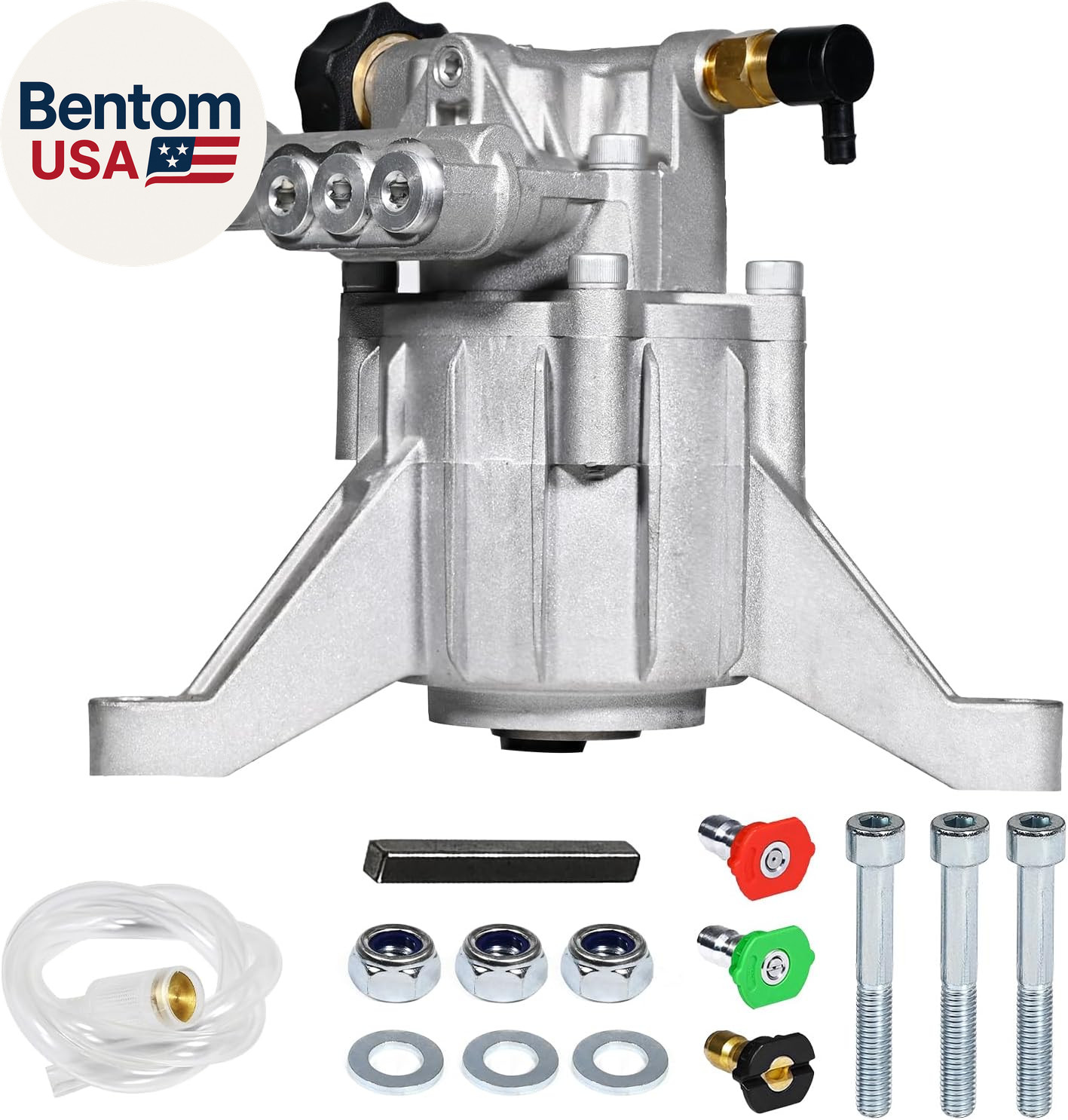 7/8″ Shaft Vertical Pressure Washer Pump – Rear Inlet/Outlet Max 3400 PSI @ 2.5