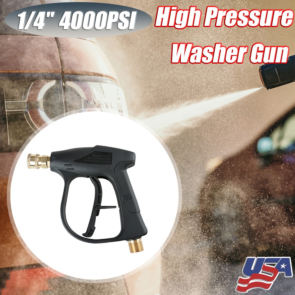 4000PSI High Pressure Car Power Washer Gun Spray Wand Short US