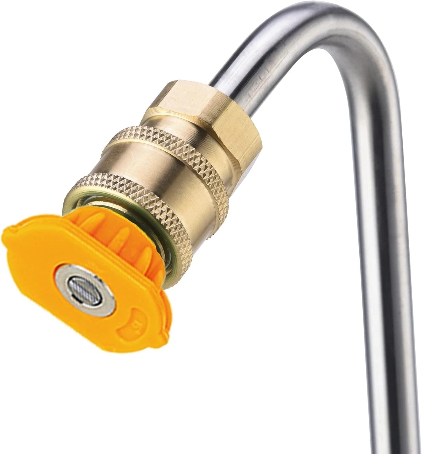 Stainless Steel Pressure Washer Gutter Cleaner Attachment, Angled Extension Wand