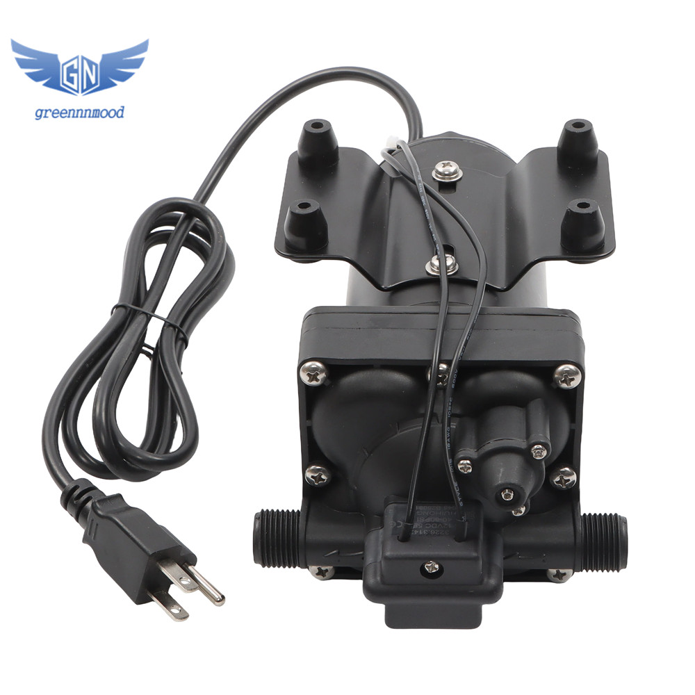 Water Pressure Booster Diaphragm Pump 4-chamber 110V AC for House 75PSI 5.5GPM