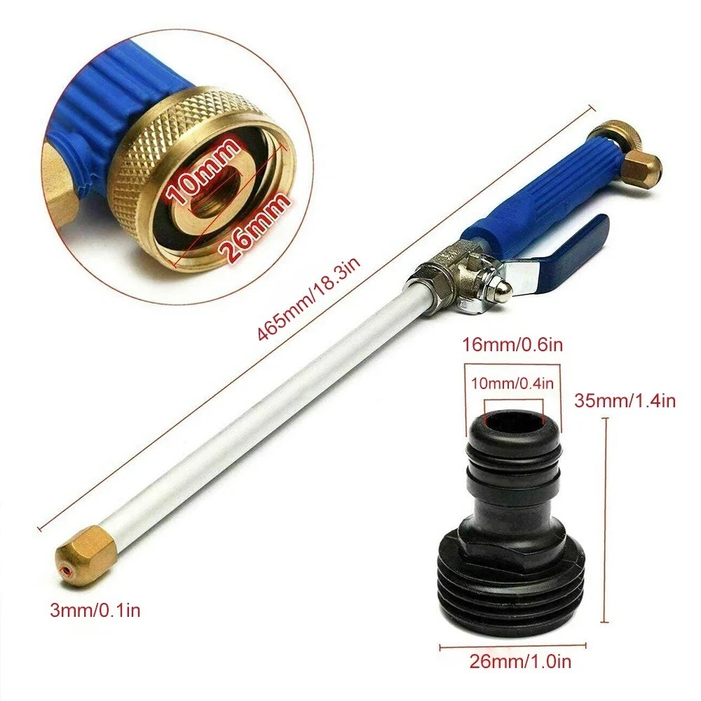 High Pressure Power Washer Water Spray Gun Nozzle Wand Attachment Garden Hose