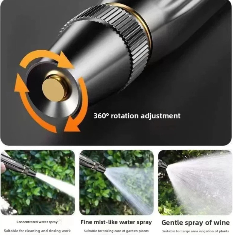 High Pressure Hose Nozzle Water Gun for Car Wash Garden Pressure Booster 2Pack