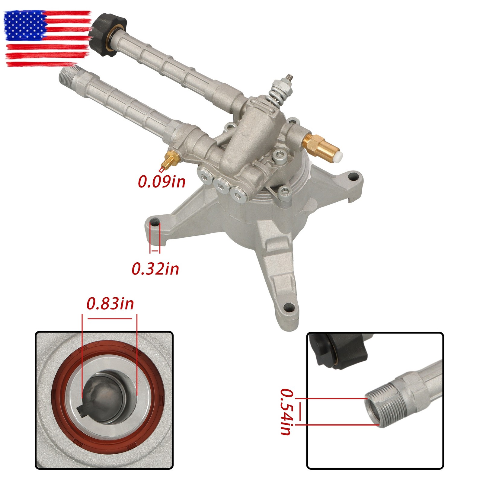Pressure Washer Pump Head SRMW22G26-EZ For Briggs Stratton Craftsman 2800PSI