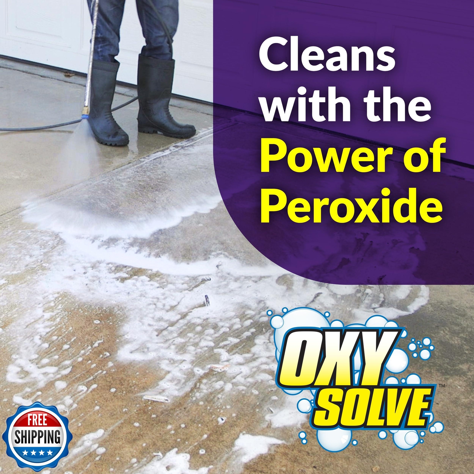 Simple Green Oxy Solve Concrete and Driveway Pressure Washer Cleaner, Purple,