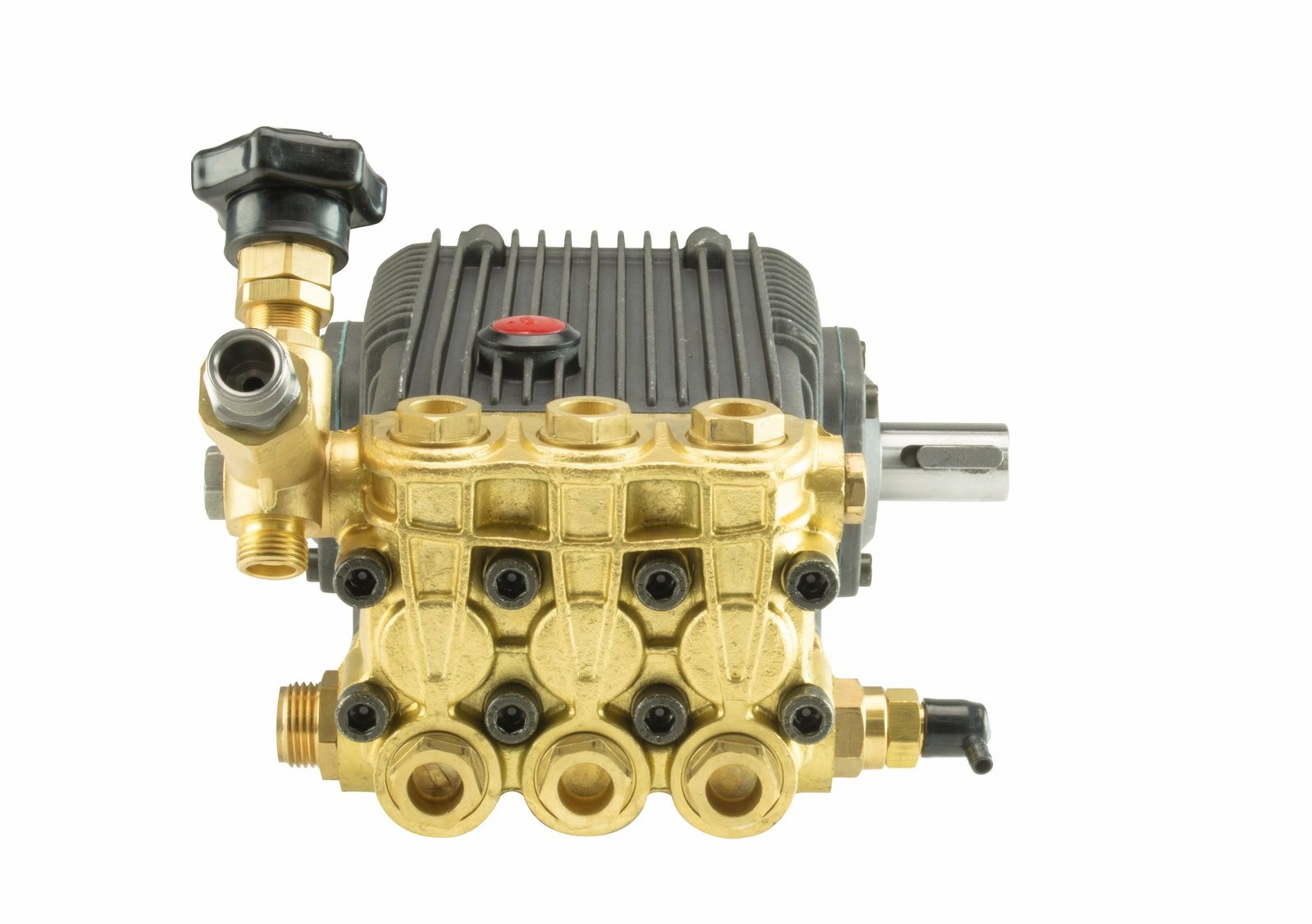 Erie Tools 1″ Solid Male Shaft Triplex Pressure Washer Pump, 6.1 GPM, 5200 PSI