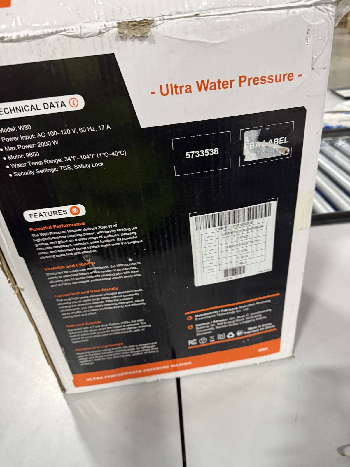 ETOOLAB PRESSURE WASHER POWER CANNON 4 QUICK CONNECT NOZZLES 23FT – ORANGE/GRAY