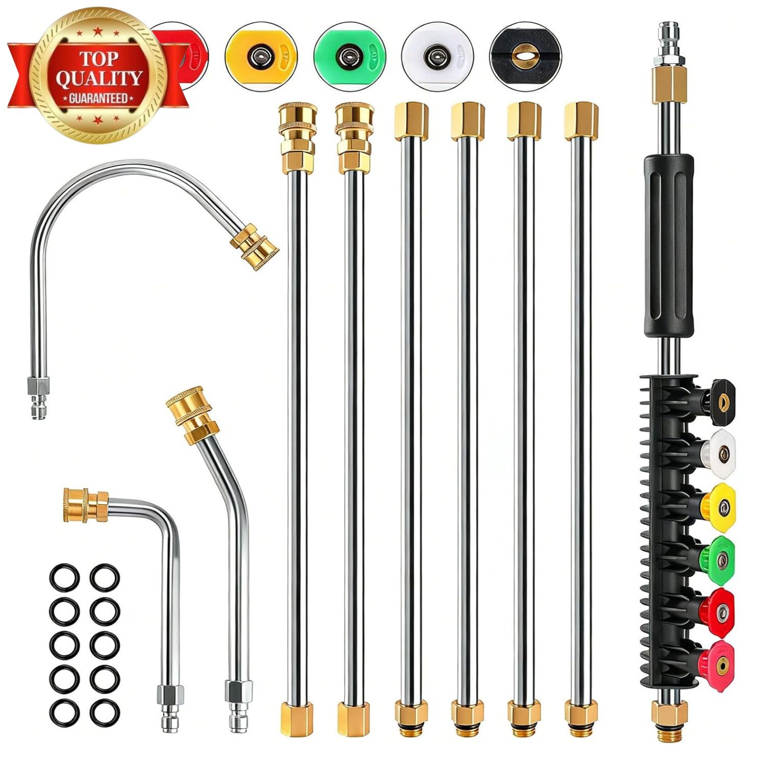 10 Pack 9 FT Gutter Cleaning Tools from the Ground, Pressure Washer Gutter Clean