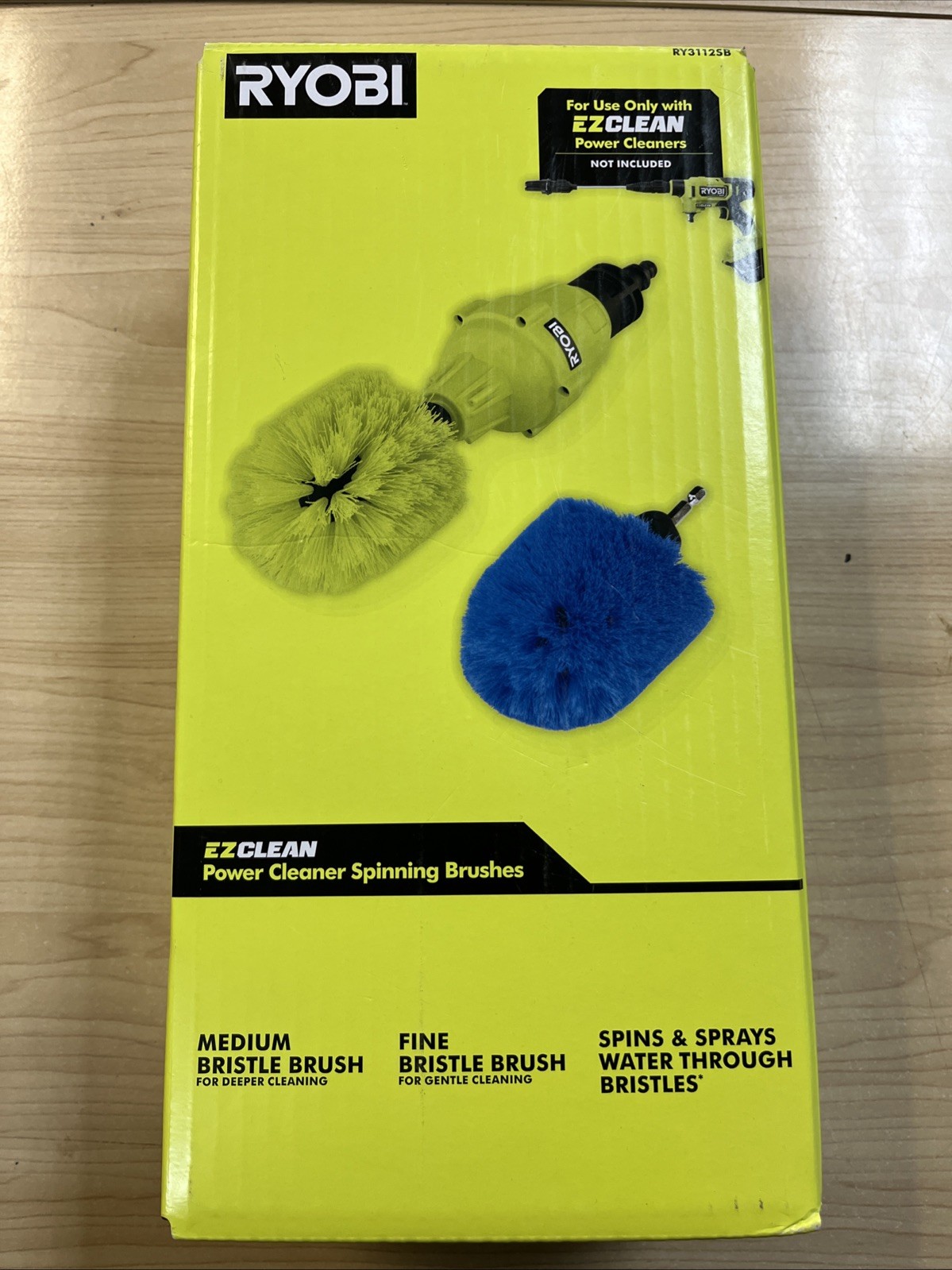 Ryobi EZClean Power Cleaner Spinning Brushes RY3112SB NEW!!