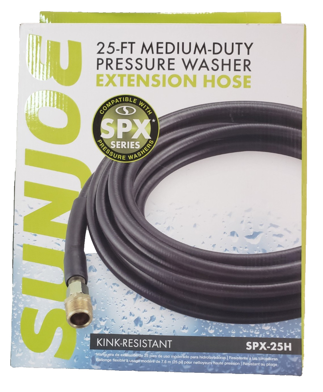 Sun Joe 25ft Medium-Duty Pressure Washer Extension Hose for SPX Series