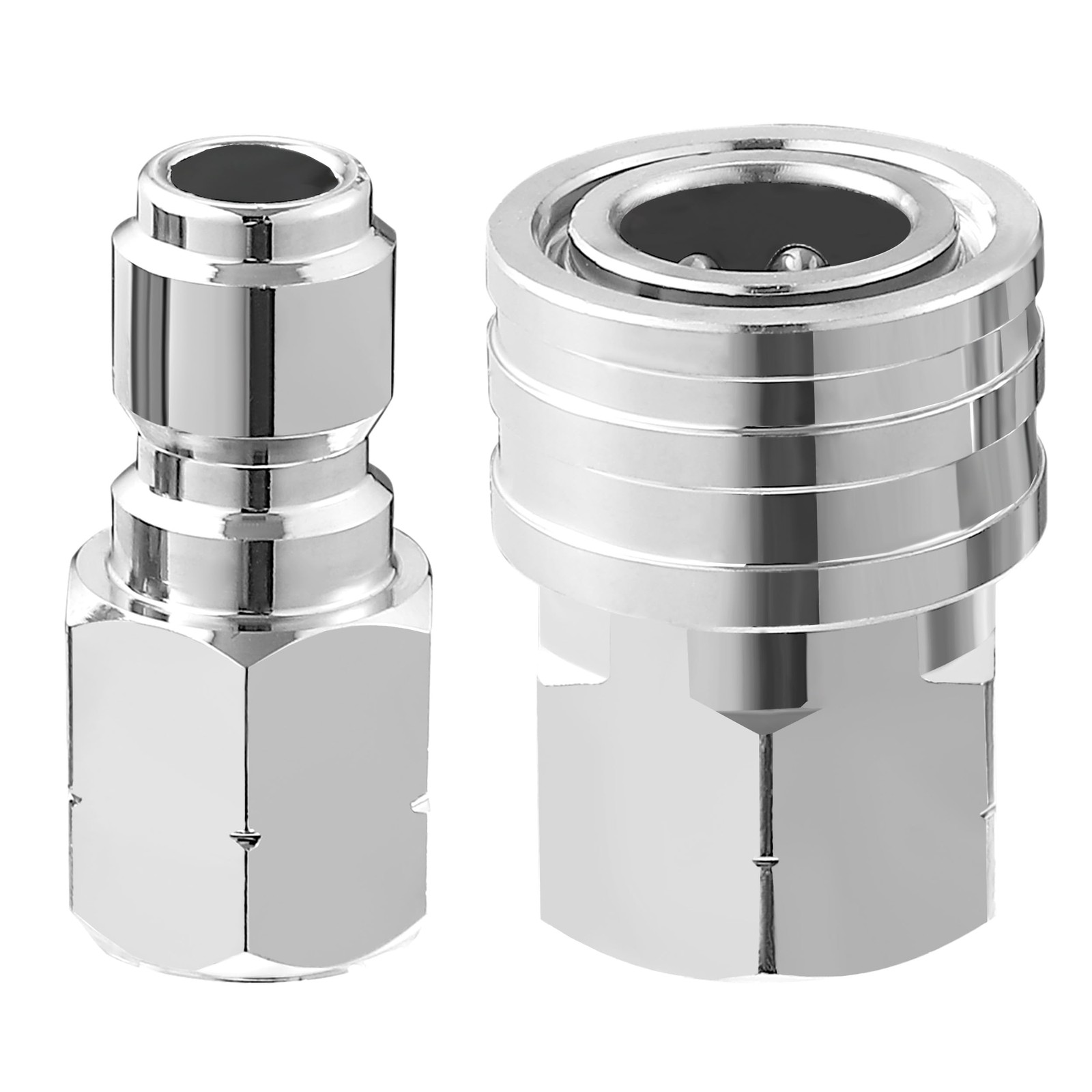 2 PRESSURE WASHER ADAPTER 3/8 INCH QUICK CONNECT STAINLESS STEEL 5000 PSI KIT