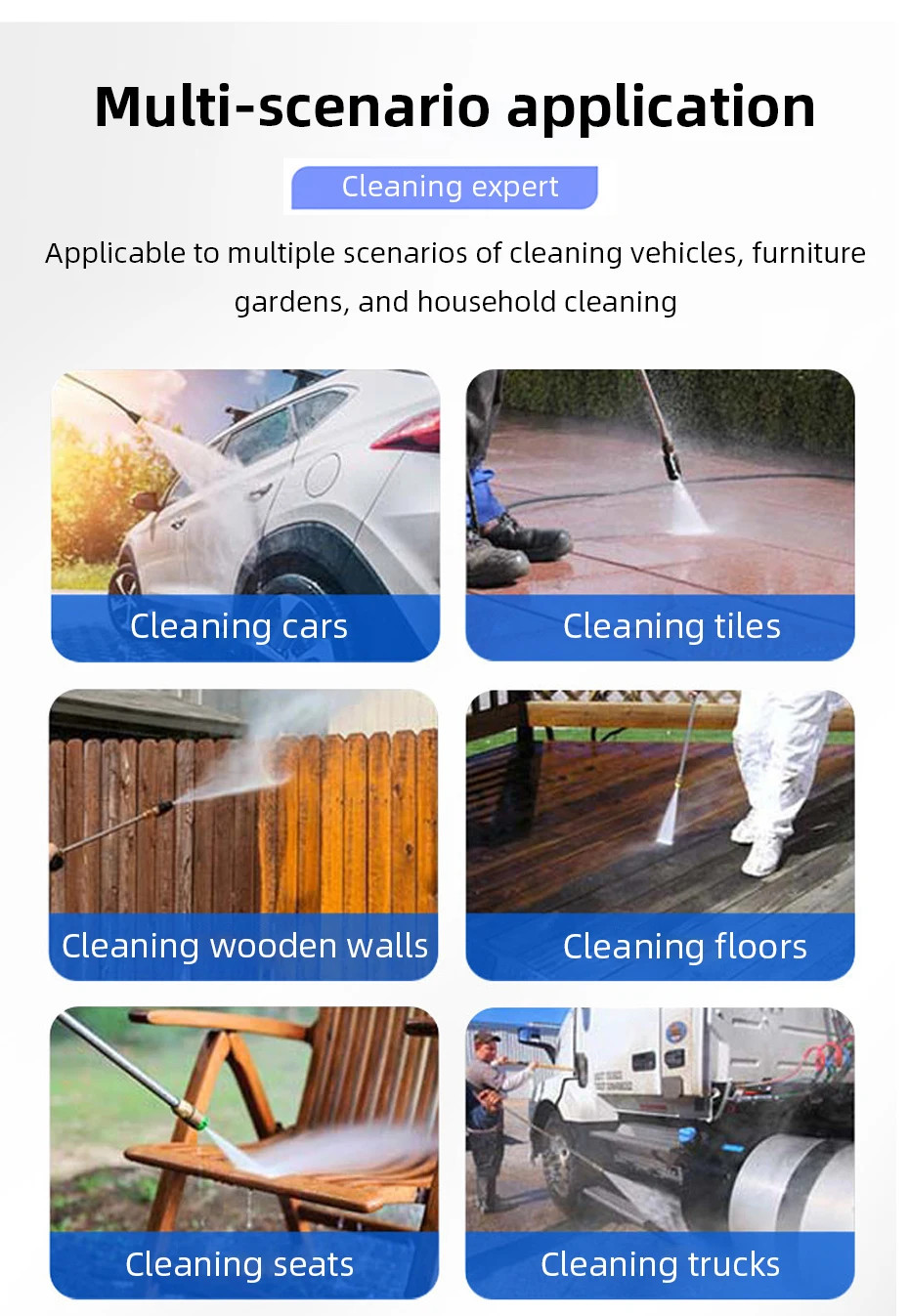 Portable High Pressure Car Washer – Automatic Household Cleaning Machine 220v