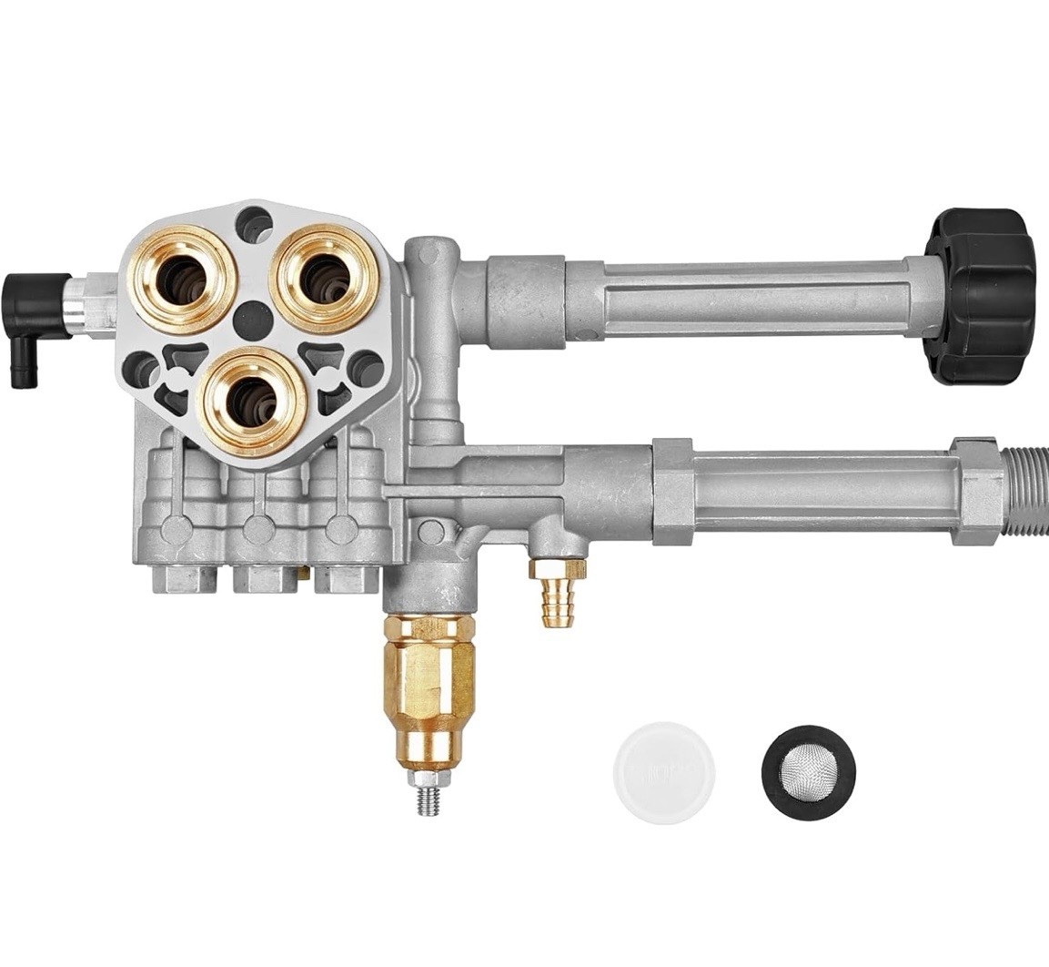 AR43361 Pump Head w/ Unloader & Thermal Relief Valve Sprayer Annovi Reverberi