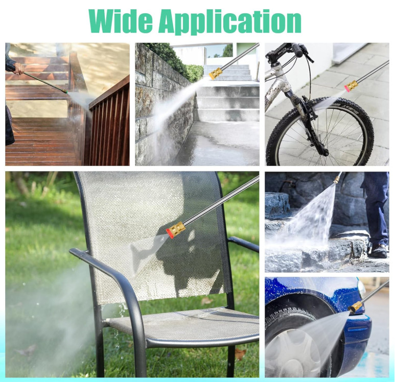 9-Pack Pressure Washer Tips, 4000 PSI-5000 PSI Multiple Degrees Pressure Washer