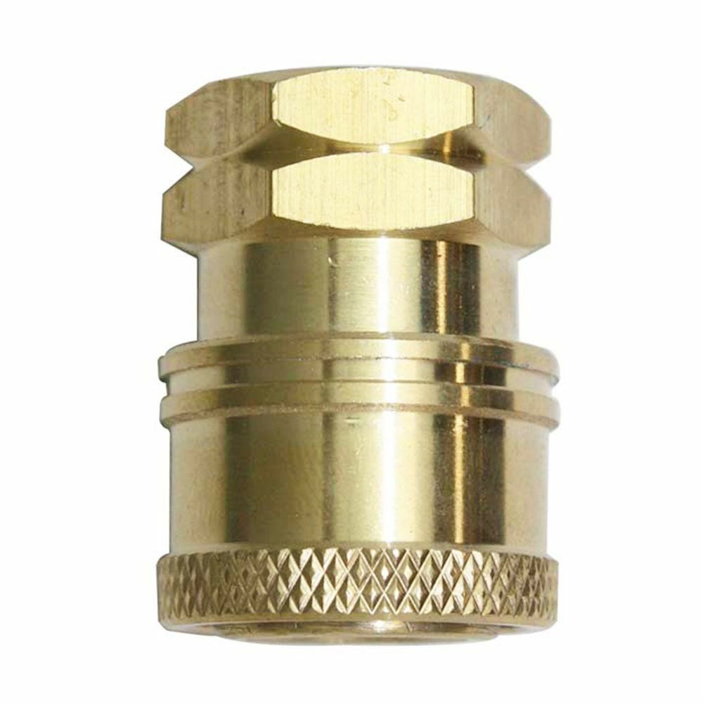 Interstate Pneumatics Pressure Washer 1/4 Inch FNPT Brass Coupler 5200 PSI