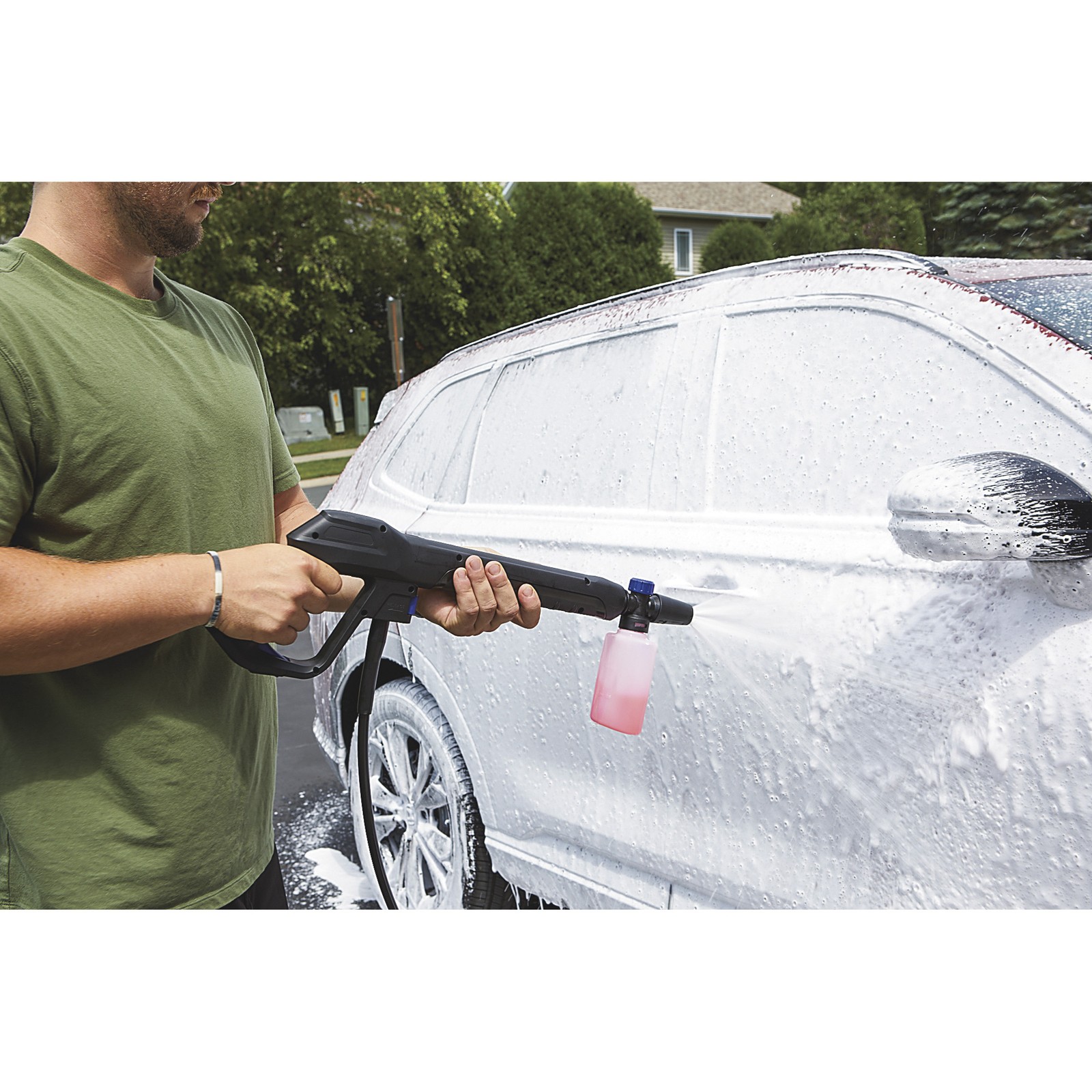 Powerhorse Follow Me 2,100 PSI Electric Pressure Washer Car Cleaning Kit, 1.9