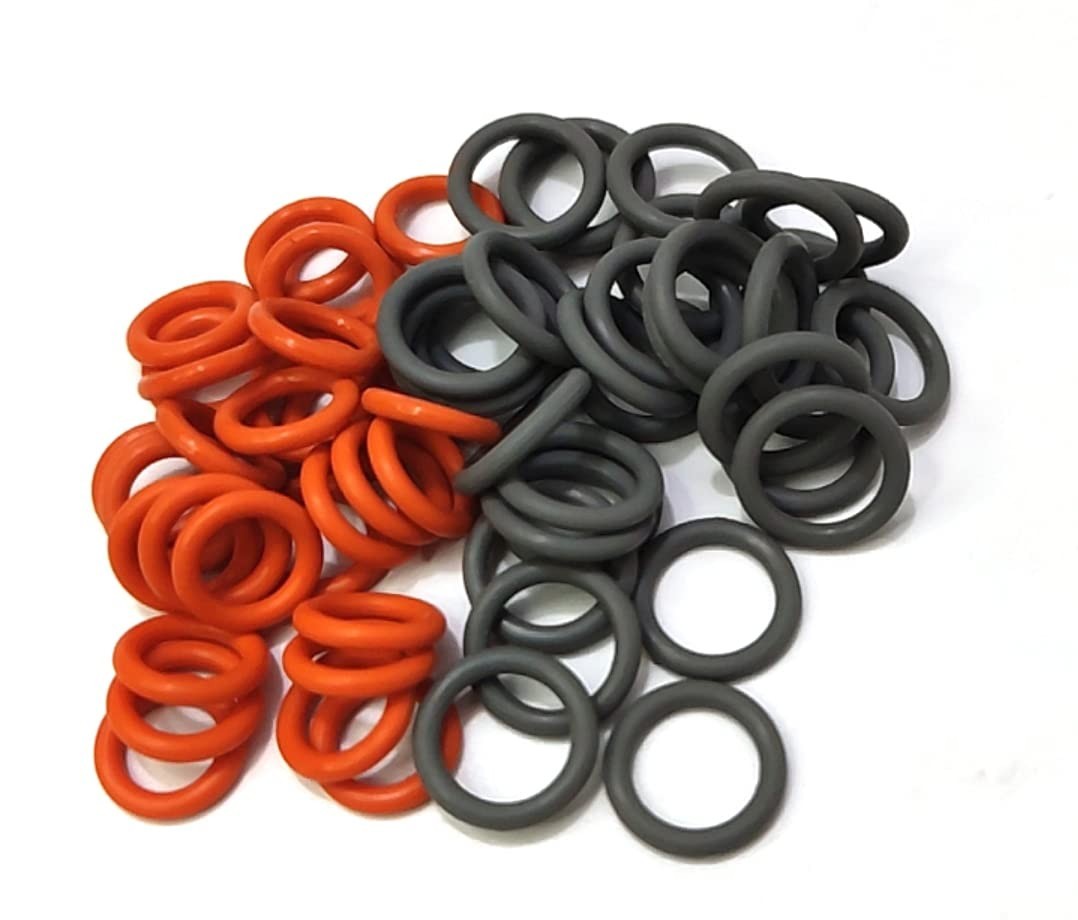 1/4″ & 3/8″ Pressure Washer QD Colored O-Rings 1/4”&3/8”25+25 50 Pack （Red+…