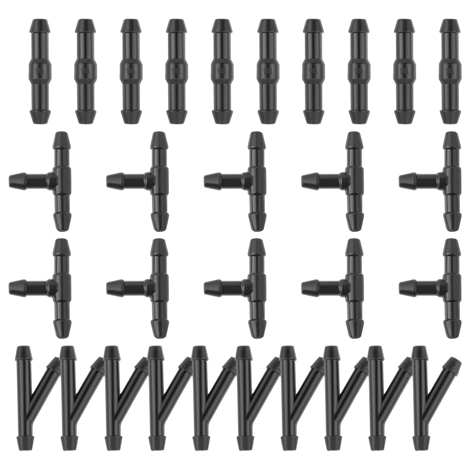 30 PCS Windshield Wiper Hose Connector 2Way 3Way I/T/Y Fitting Splitter