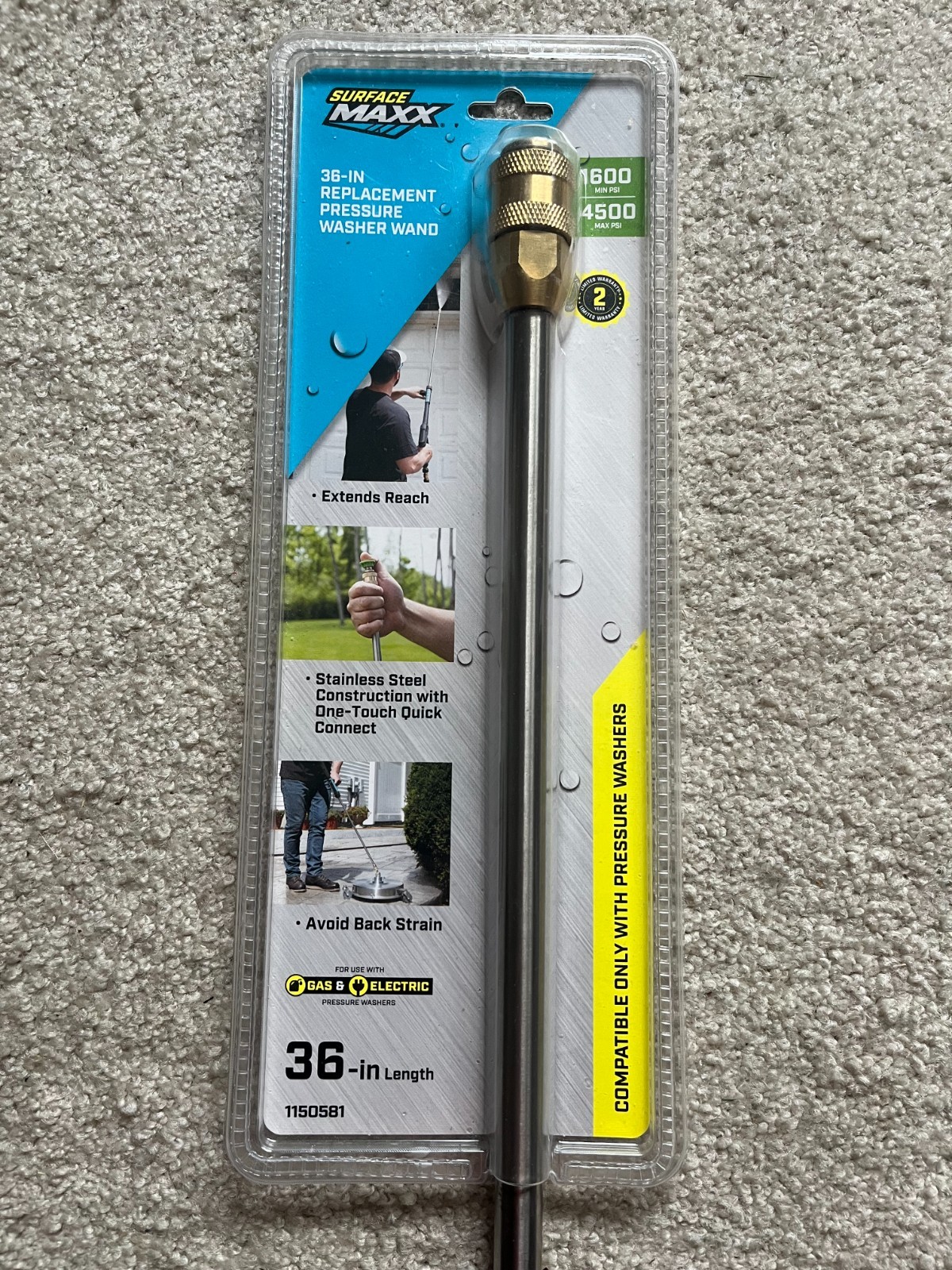 Surface Maxx 36-inch Replacement Pressure Washer Wand