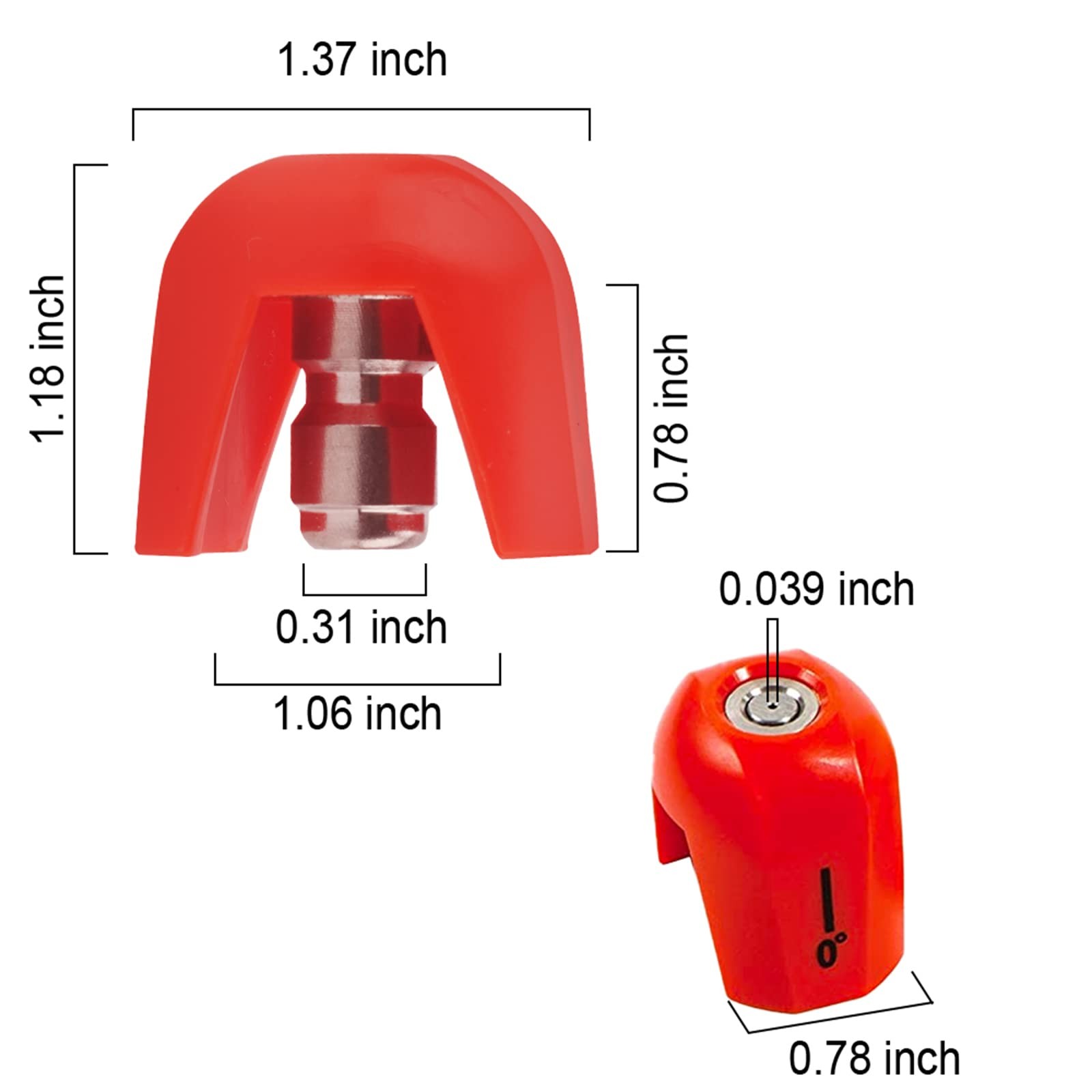 5 Pack SPX3000-TPS Quick Connect Pressure Washer Nozzle Tip for Sun Joe