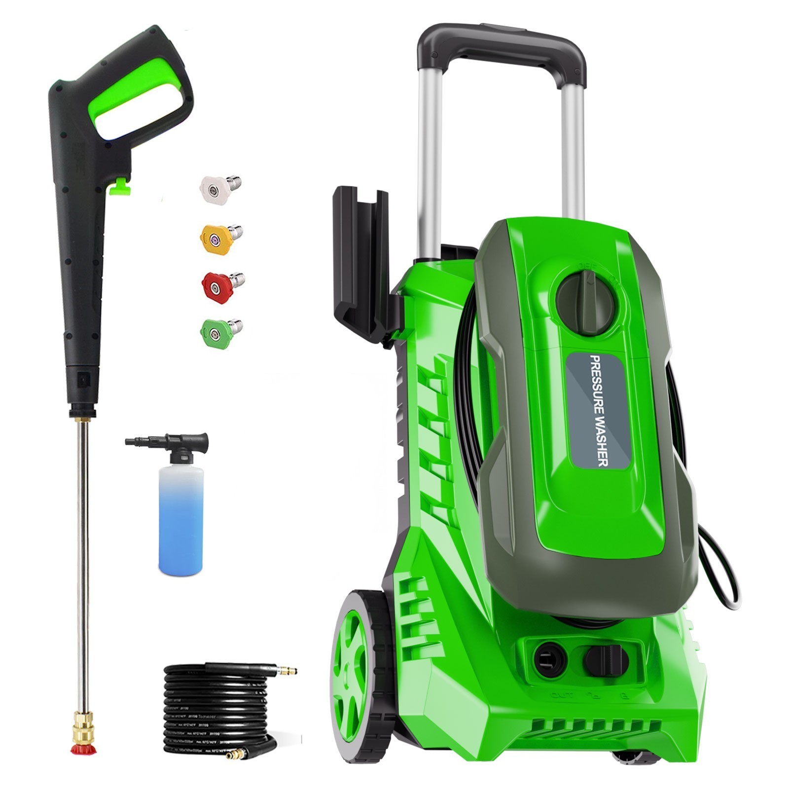 4200 PSI 2.5 GPM High-Pressure Electric Power Cleaner Car Washer Machine Blue