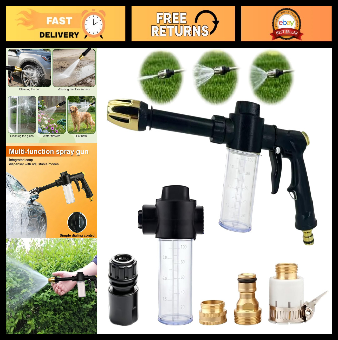 Power Washer Jet Nozzle Wand 2026 – High Pressure Car & Garden Cleaning Tool
