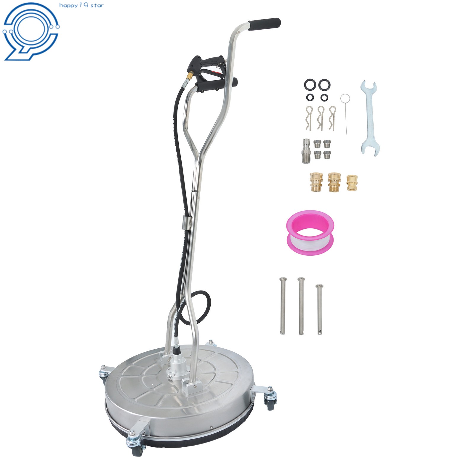 24″ High-Efficiency Pressure Washer Surface Cleaner for Concrete,Patio,Sidewalk