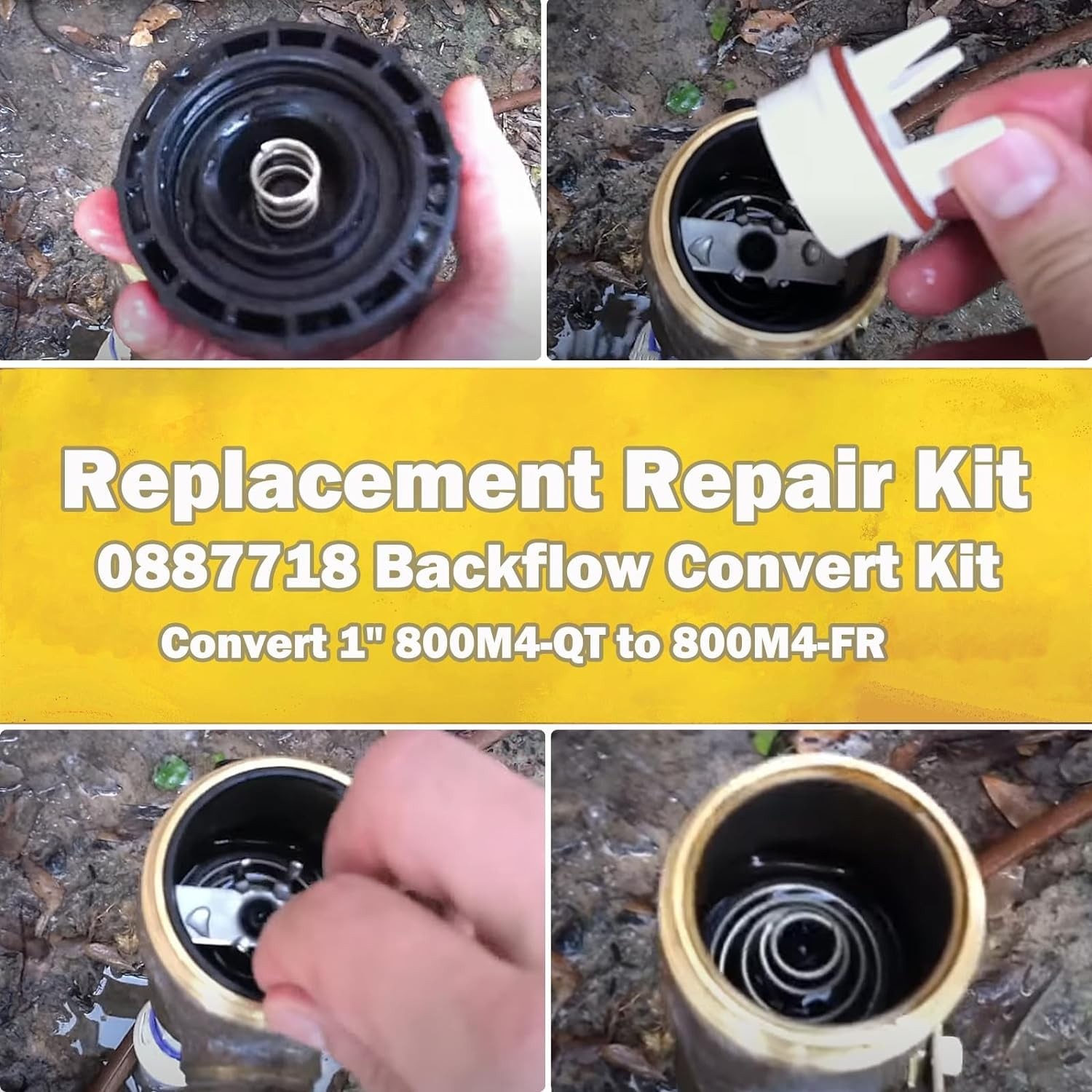 0887718 Backflow Convert Kit Replacement for Watts 800m4 Repair Kit 1 Inch fo…