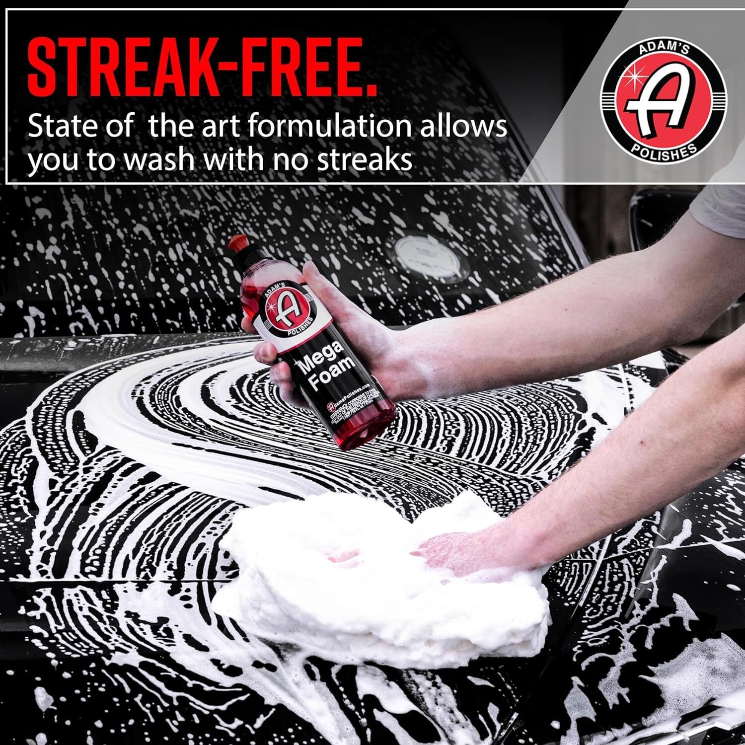 Adam’s Mega Foam Shampoo 16 Oz. Ultimate Car Wash Foam Gun Cleaner