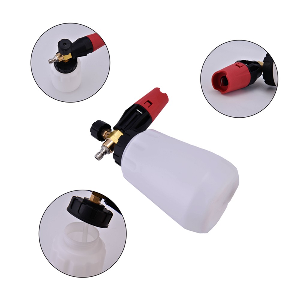 1/4″ Snow Foam Lance Cannon Soap Bottle Sprayer For Pressure Washer Car Washing