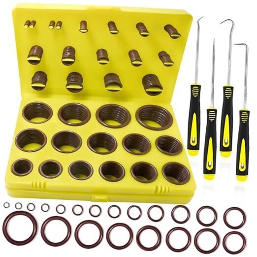 Pcs Metric Viton O Ring Assortment Kit 75A Durometer 30 Sizes Brown O-Ring 386