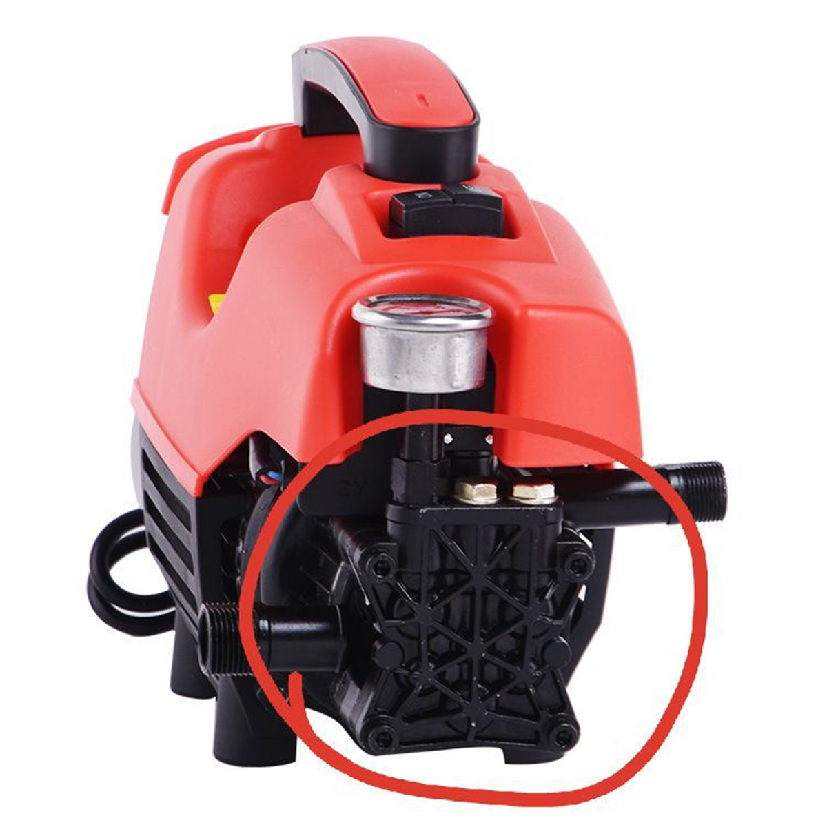 Electric High Pressure Water Pump Head Assembly 2900PSI Car Washer Replace Part