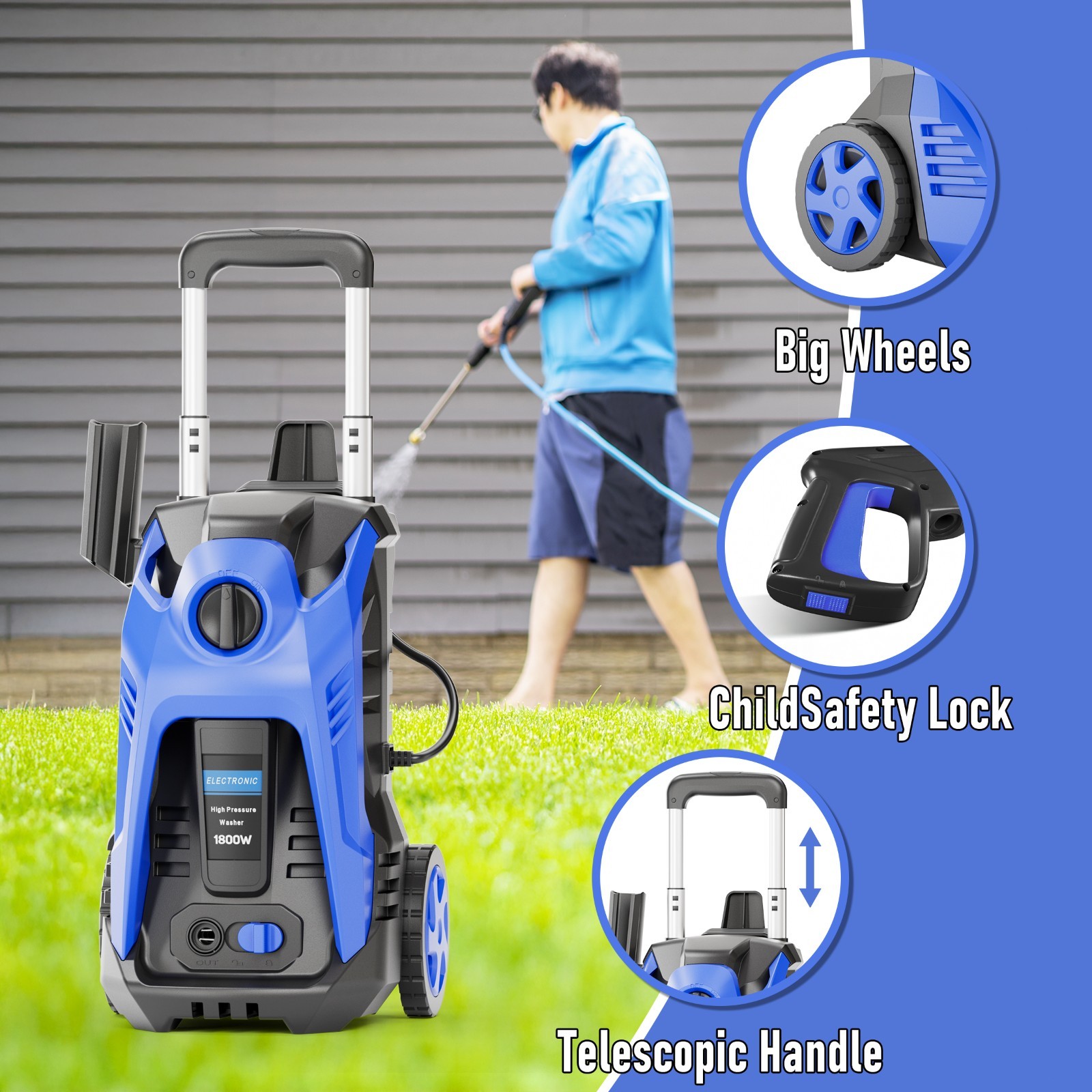 Electric Pressure Washer 4800 PSI 3.6 GPM Pressure Washer