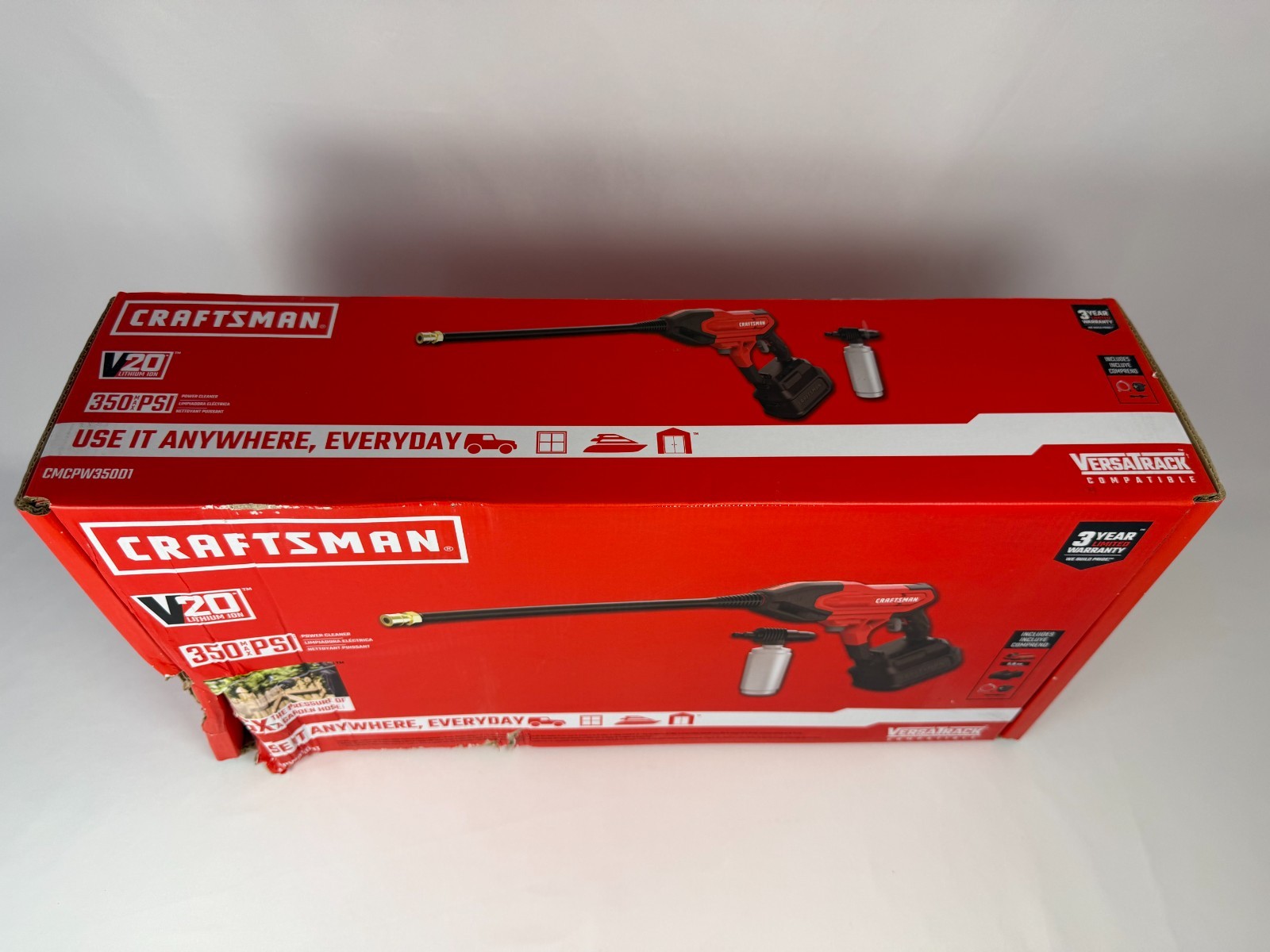 CRAFTSMAN V20 Cordless 350 MAX PSI Power Cleaner (BATTERY AND CHARGER INCLUDED)