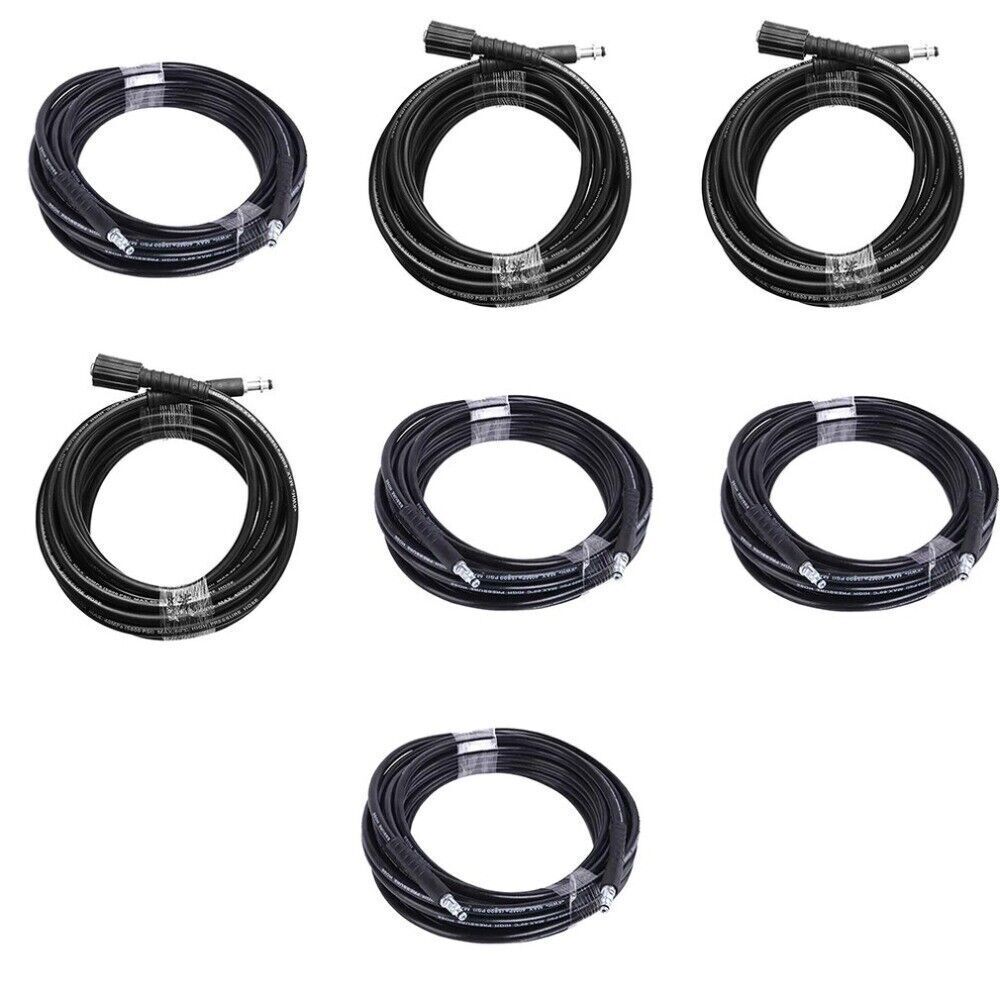 1X 6M/8M/10M High Pressure Washer Extension Hose Pipe Cleaner Replacement Kit