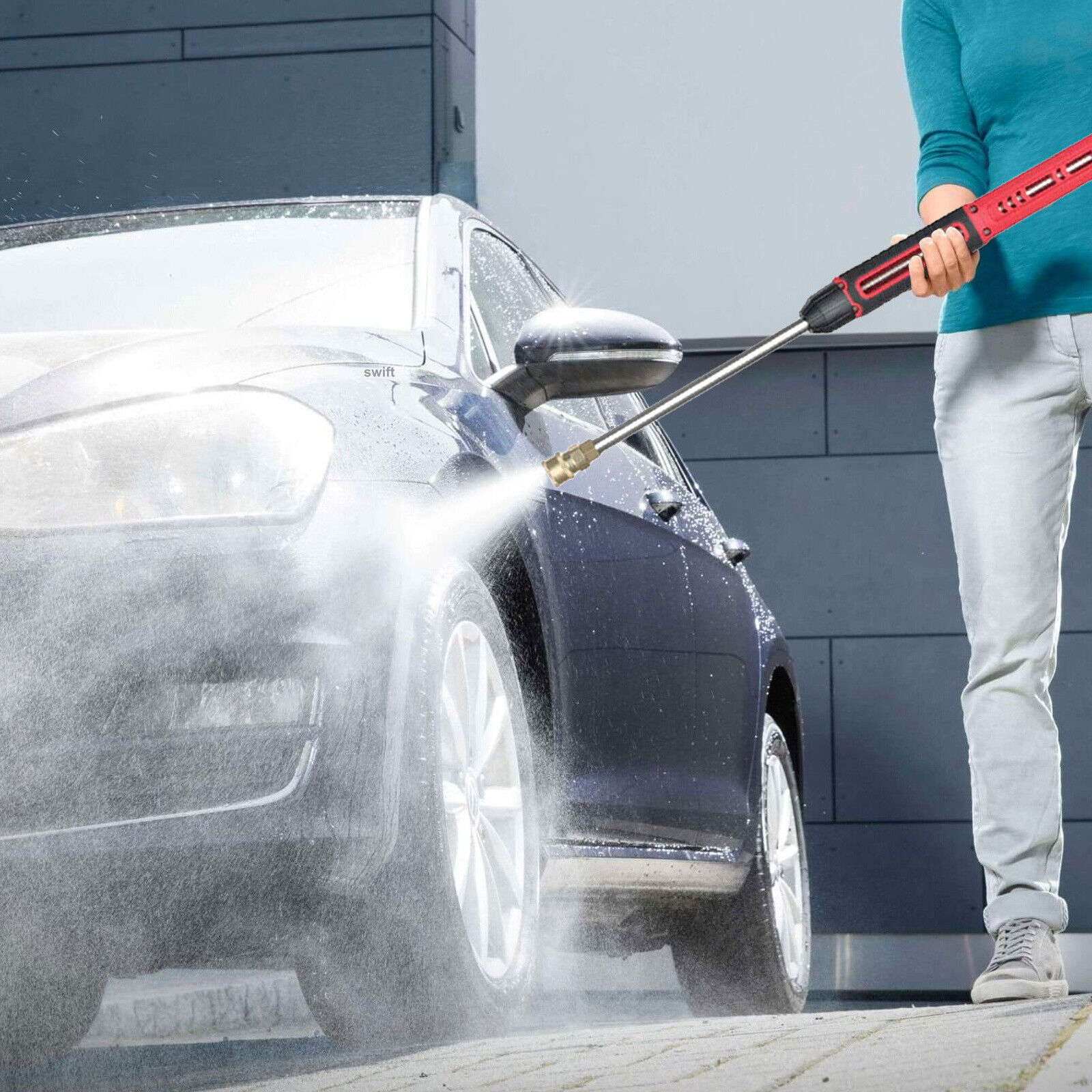 High Pressure 4000PSI Car Power Washer Gun Spray Wand Lance Nozzle and Hose Kit