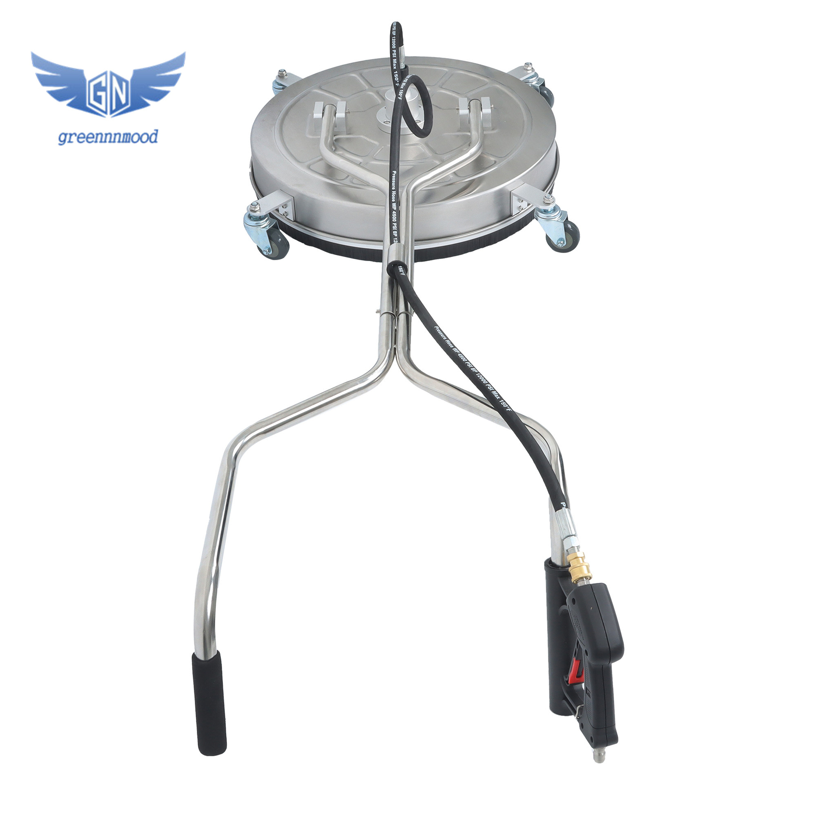 24″ Pressure Washer Surface Cleaner w/ Handles & Wheels Quick Connect