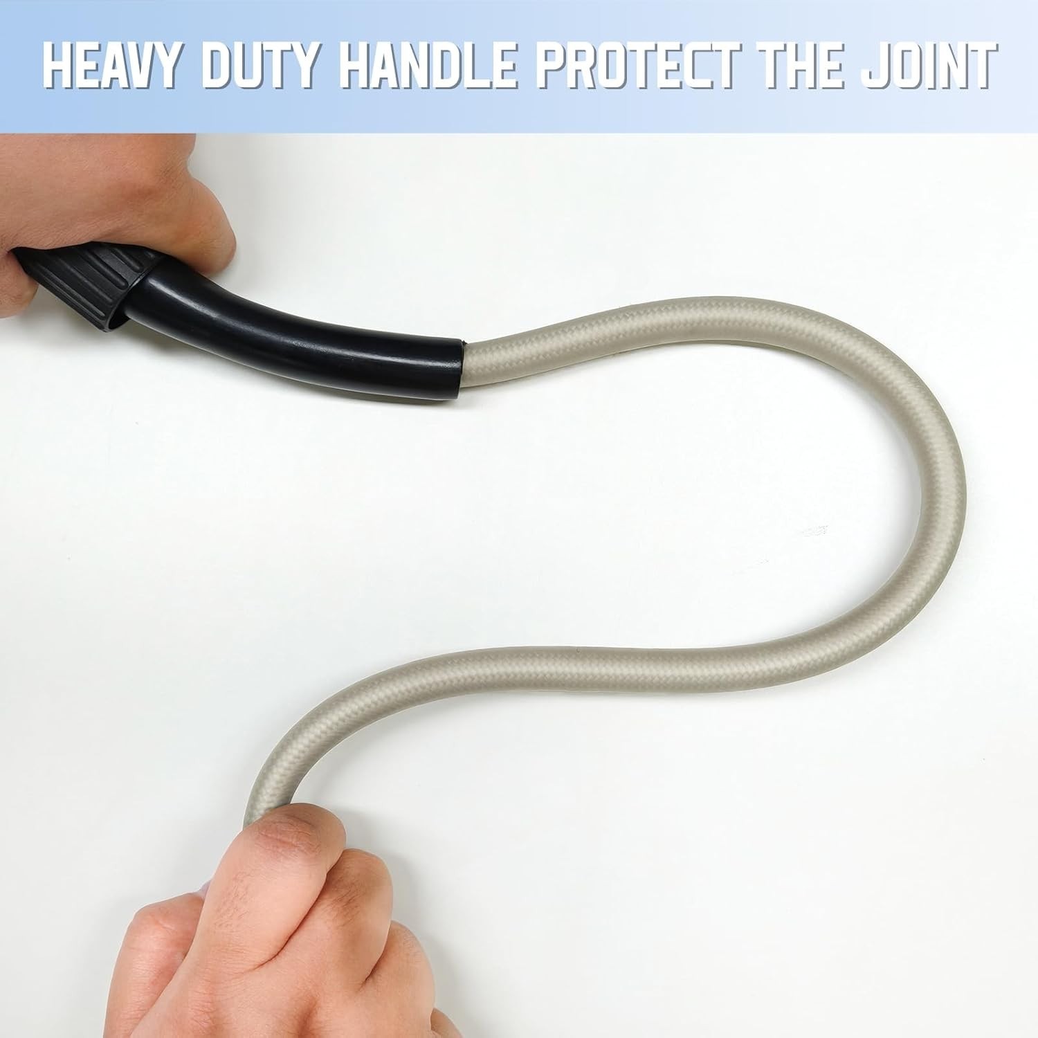 PVC Pressure Washer Hose 50 FT x 1/4″, Kink Resistant Power Washer Hose, High…