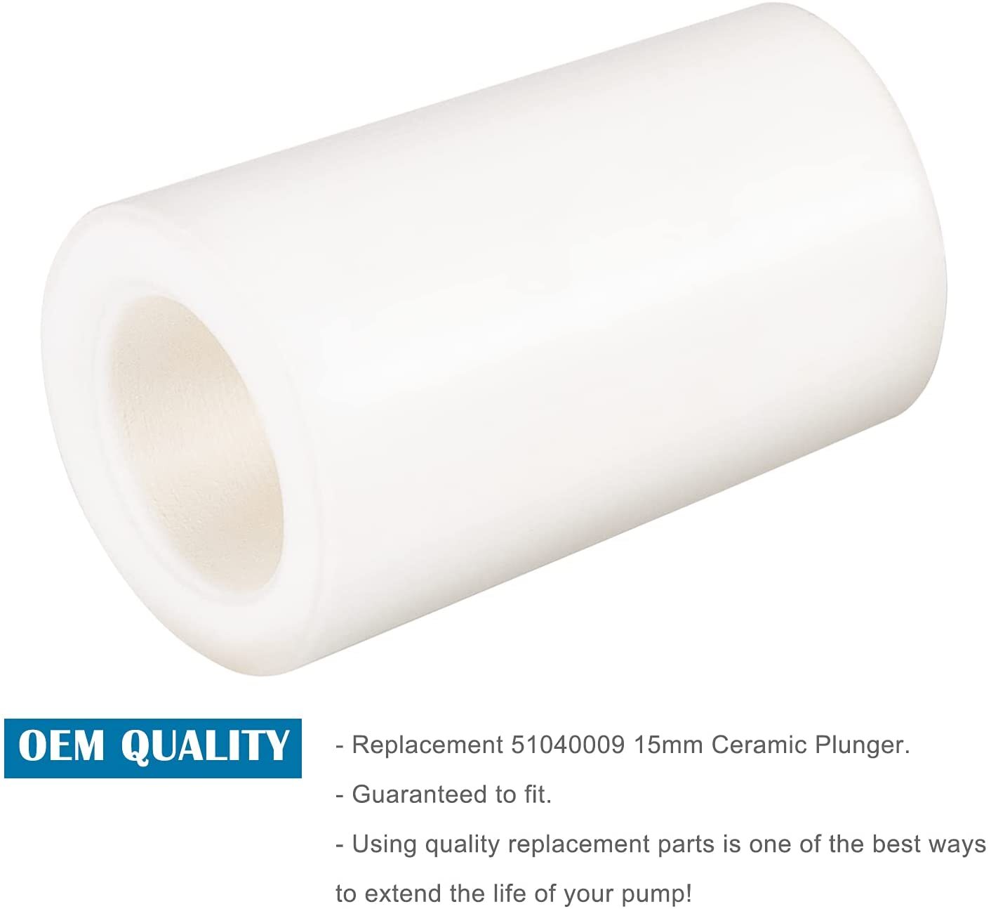3pcs General Pump Piston Ceramic 51040009 For TP Pumps General Pump (15x25x9 mm)