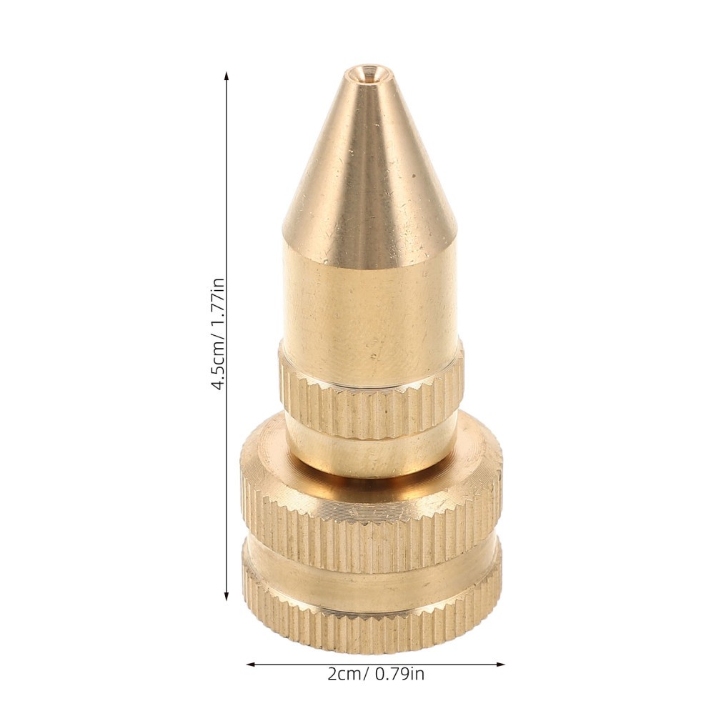 2Pcs Brass Garden Pump Sprayer Nozzle Replacement with Adjustable Cone Spray Tip
