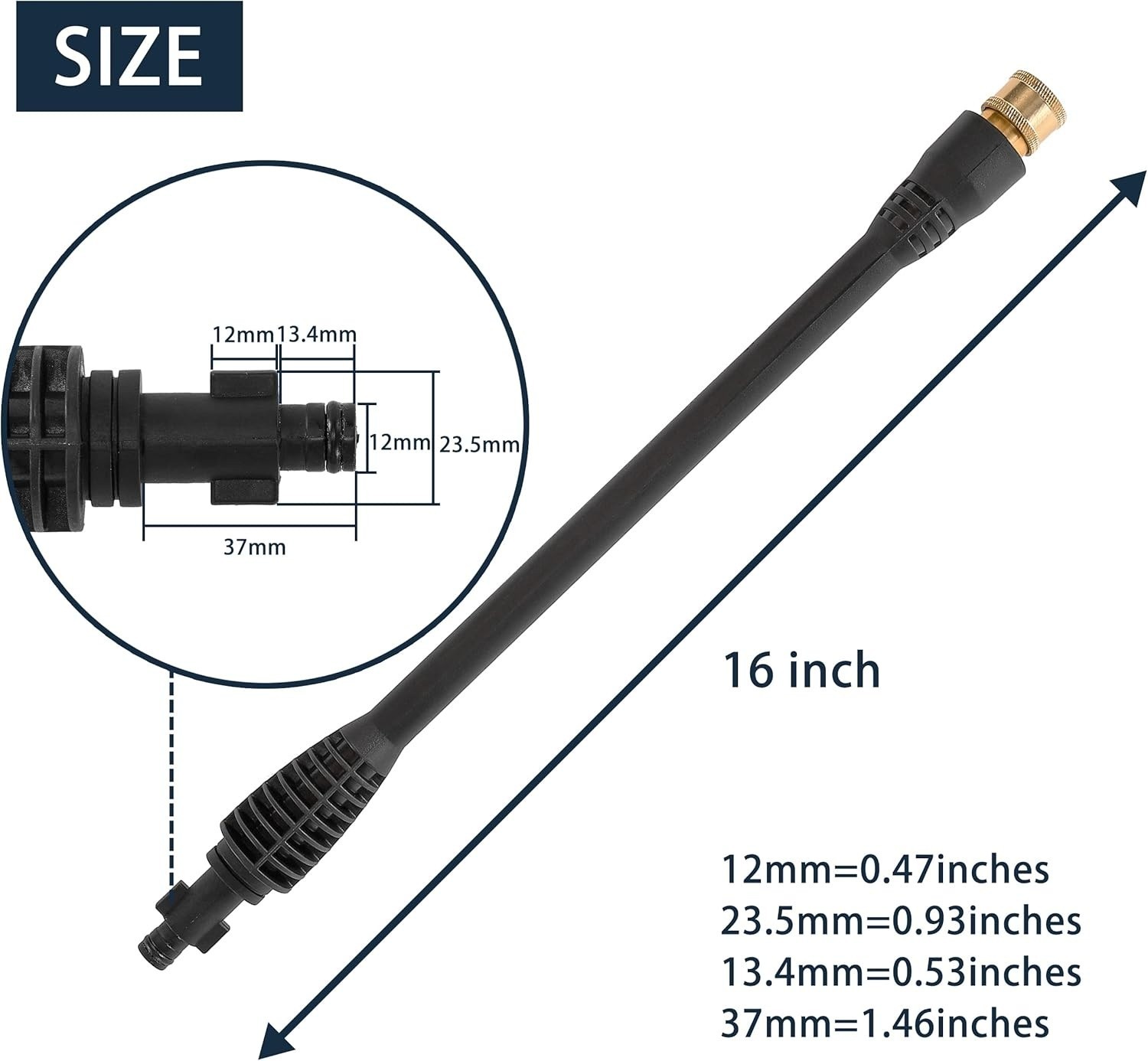 High Pressure Washer Gun, Karcher Ryobi Powerstroke, Jet Wand Spray Nozzle Tips