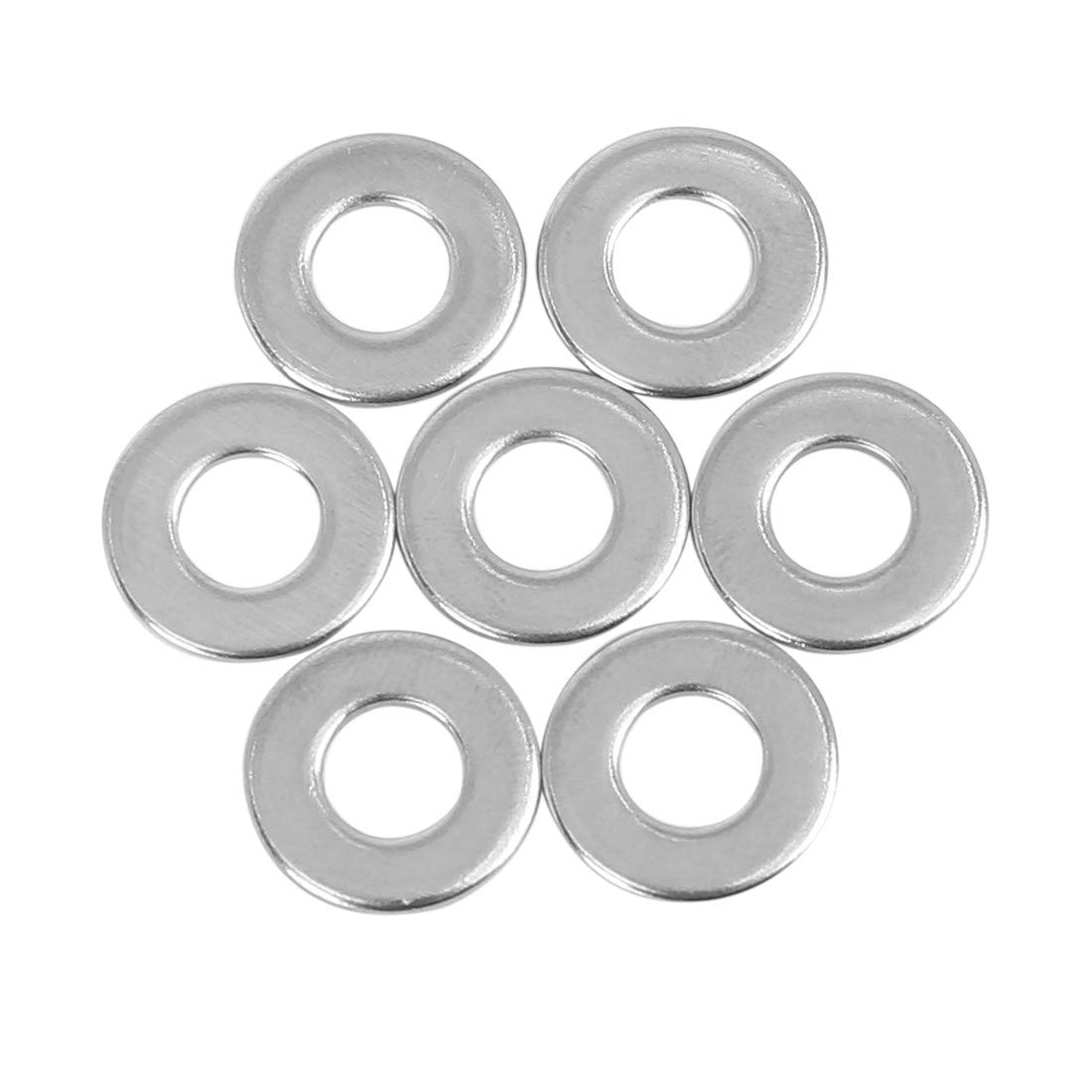 110 PCS M6x14x1.2mm Stainless Steel Flat Washer Car Fastener Sealing Gaskets