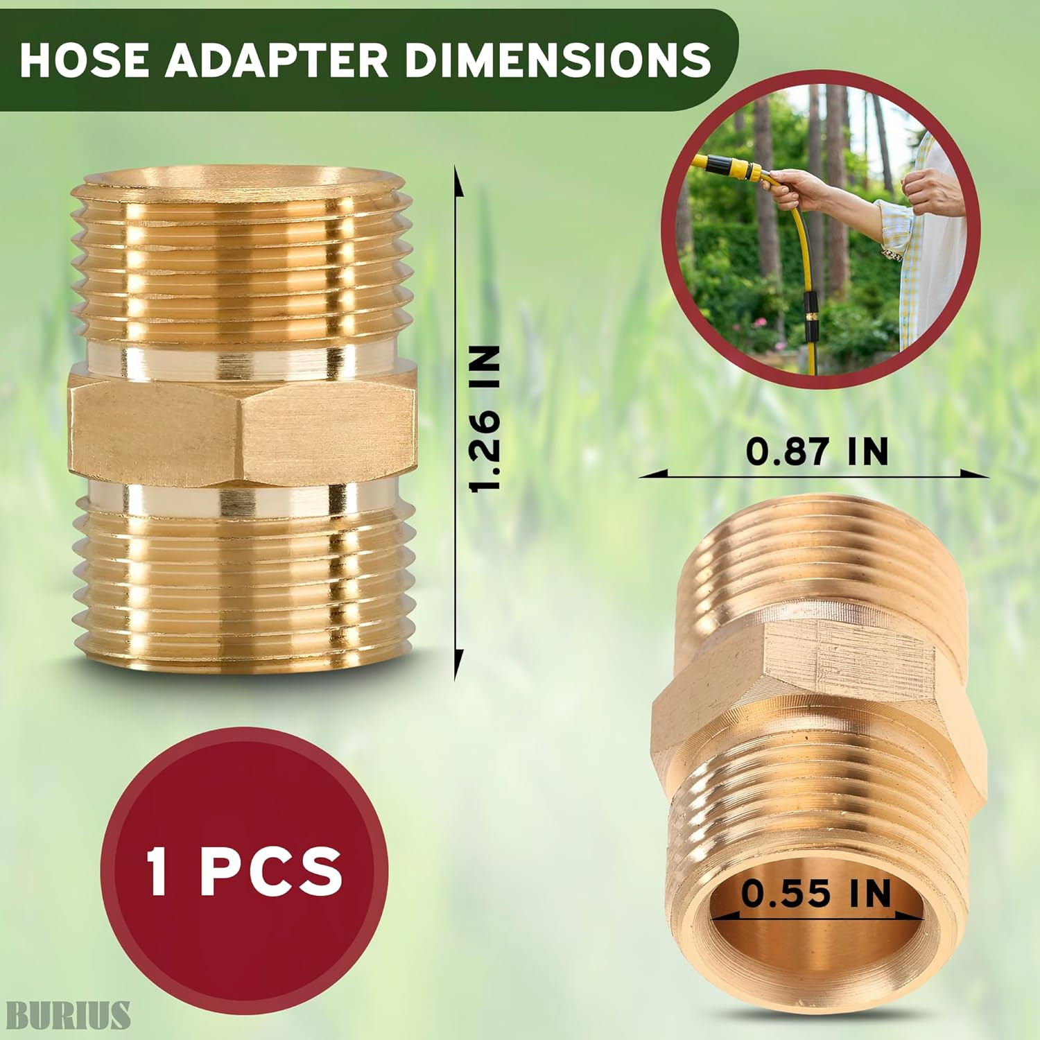 Pressure Washer Hose Connector – M22 14Mm Pressure Washer Hose Coupler 4500 PSI,