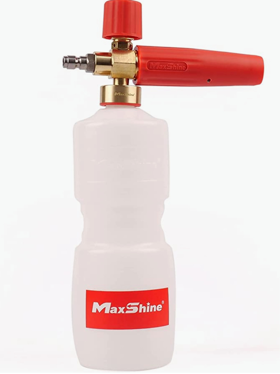 Maxshine Snow Foam Cannon Lance & 16oz Purple Haze Snow Soap -Use w/ Garden Hose