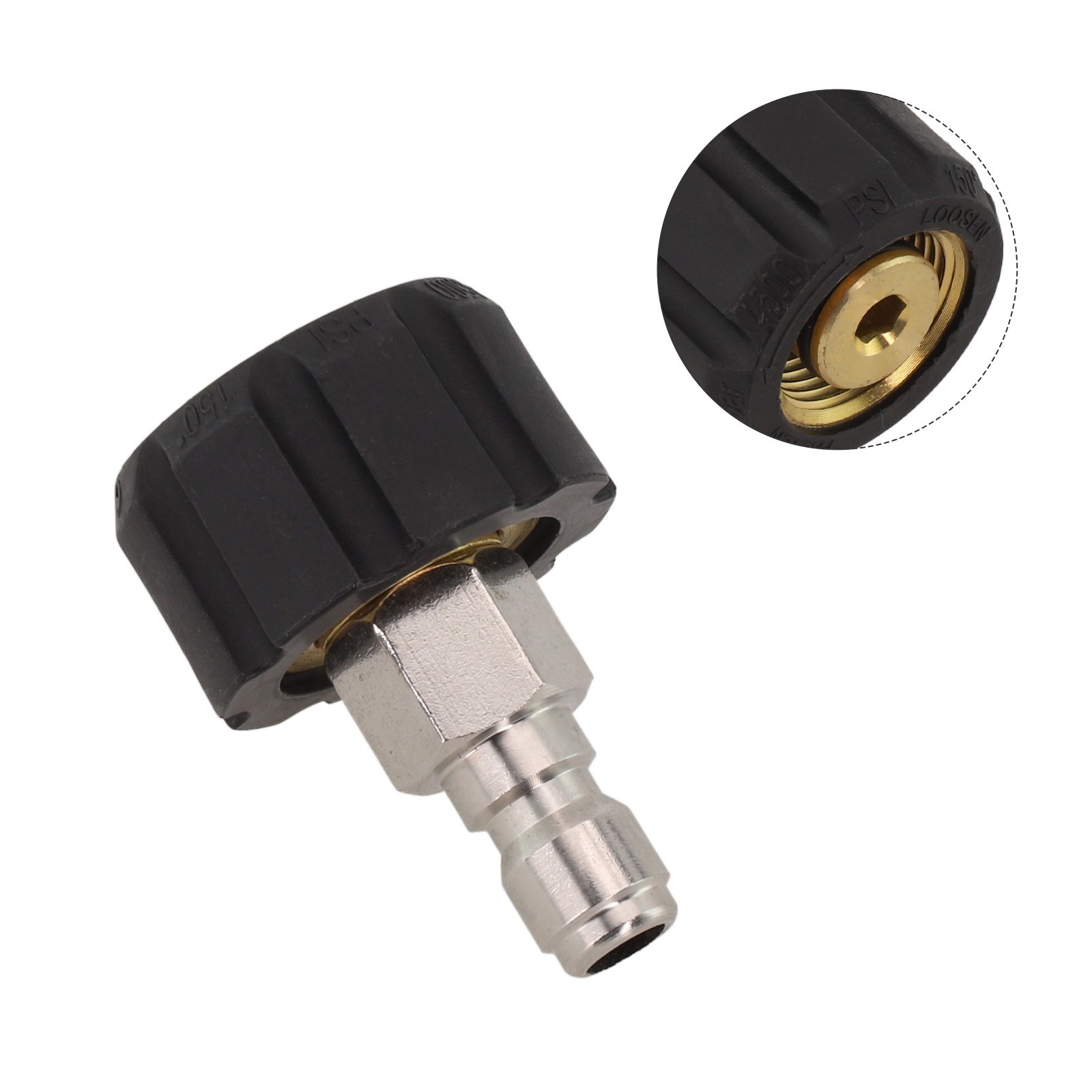 Black Sliver Quick Connector High Quality Quick Connector 1/4 3/8 Inch