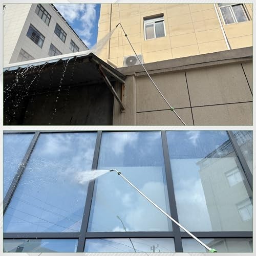 120″ Stainless Steel Pressure Washer Extension Wand, 5 Nozzle Tips, 4000 PSI