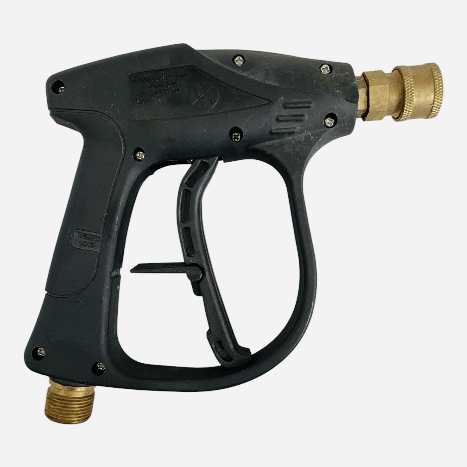 Short Power Washer Gun Handle M22-14mm Inlet 1/4″ Outlet Foam Cannon 6.75″ G+