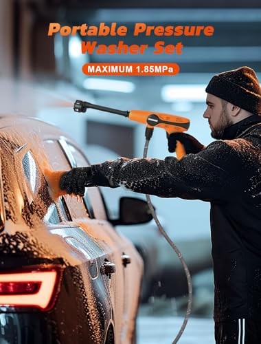 OGASAMI PORTABLE PRESSURE WASHER CORDLESS 1.85MPA PRESSURE WASHER D-021 – ORANGE