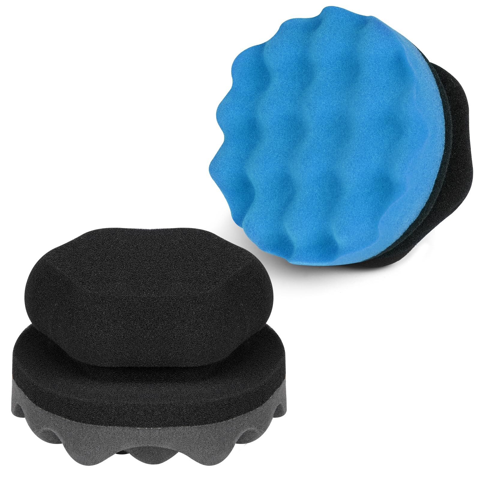 Large Tire Shine Applicator Pads 2 Pack Reusable Car Cleaning Tools